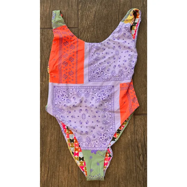 MAAJI Bandanna Reversible Claire One-piece Swimsuit Size Large - Image 10