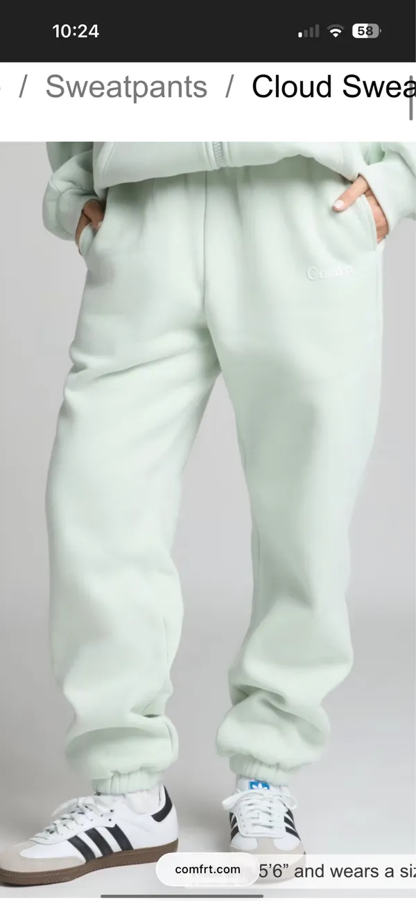 Comfrt Mint Green Zip Up and Sweatpants set - Image 3