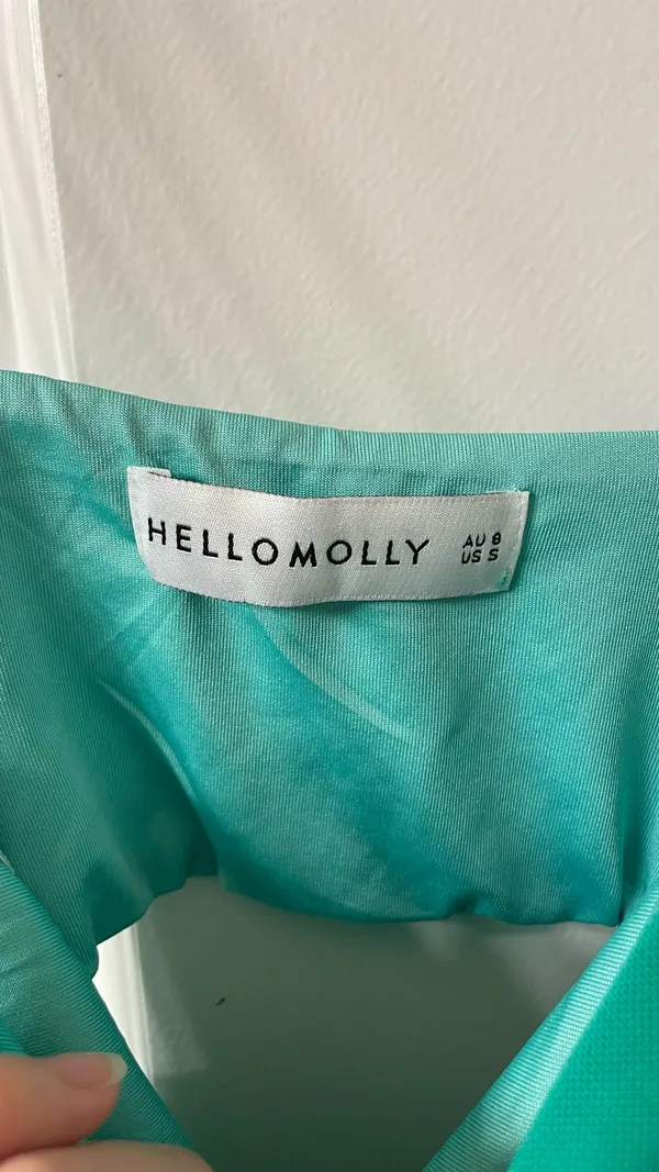Hello Molly Dress Green Mini - Image 2