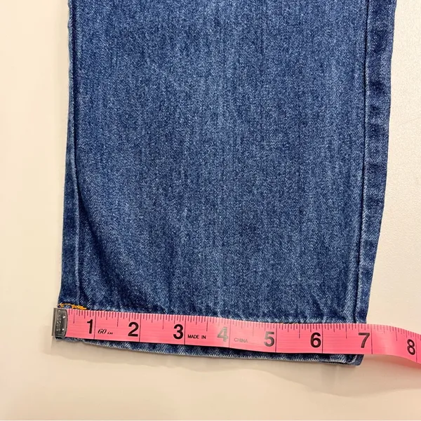 Imperfect vintage y2k 90s jeans cotton denim pull on stretchy waist‎ pockets - Image 10