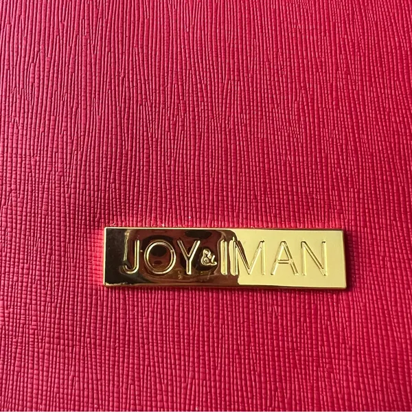 JOY & IMAN Red leather expandable bag - Image 2