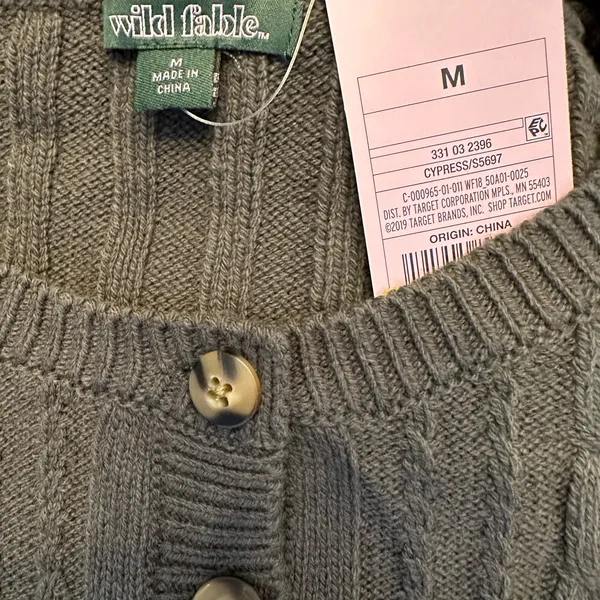 Women’s Button Up Sweater Cypress NWT Medium - Image 3