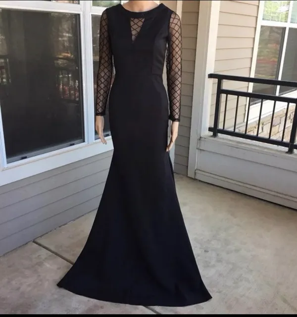 Elegant Black Long - Image 3