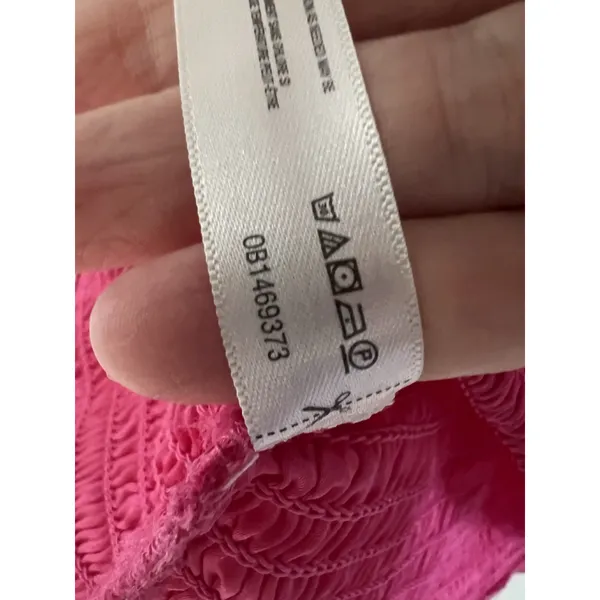 New Free People “‎ Right On Time” Cami Shirt Fuschia Pink Size L - Image 7