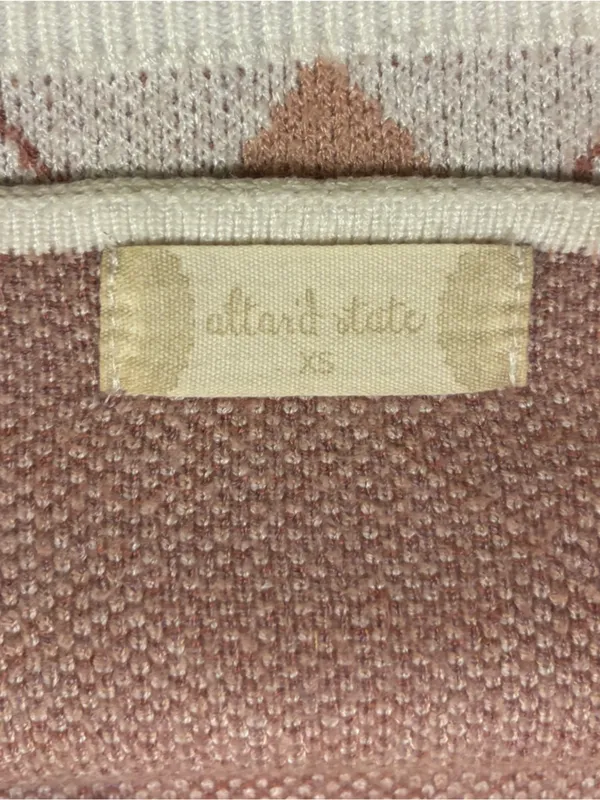 Altar’d State Argyle Knit cropped tank sz XS - Image 3