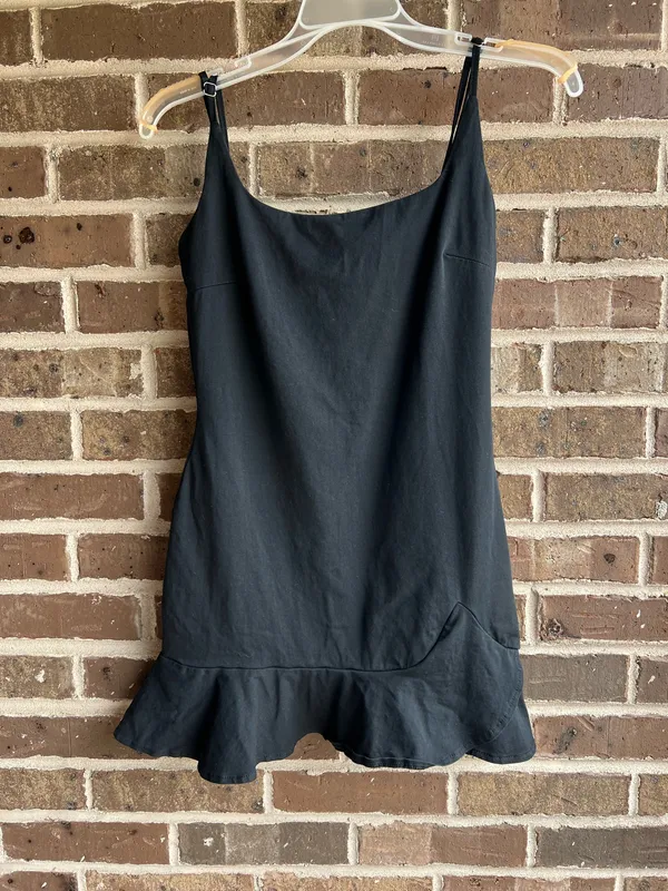 Kiribati Princess Polly Mini Dress Black Ruffle - Image 3