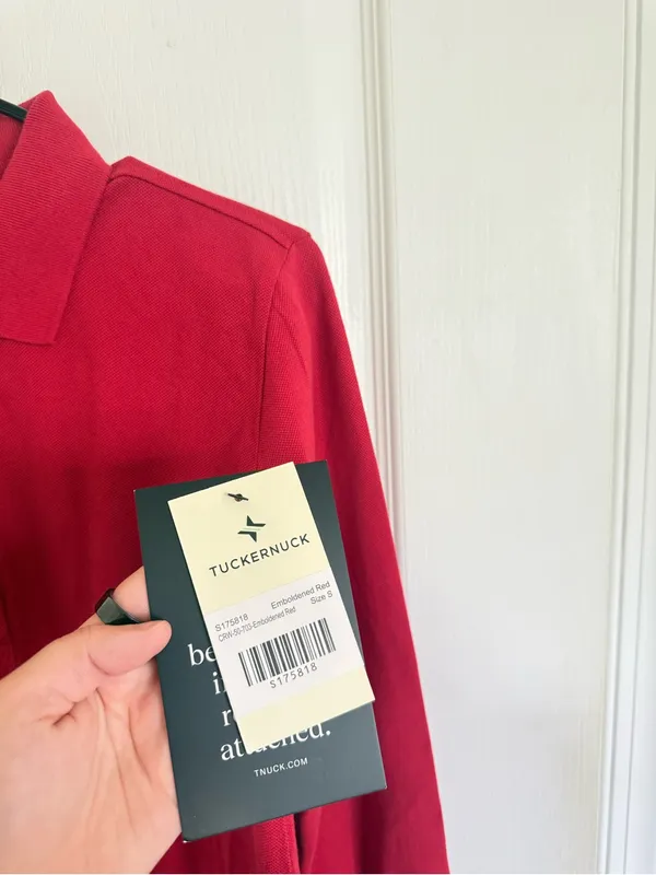 Tuckernuck NEW Pique May Polo Dress in Red - Image 4