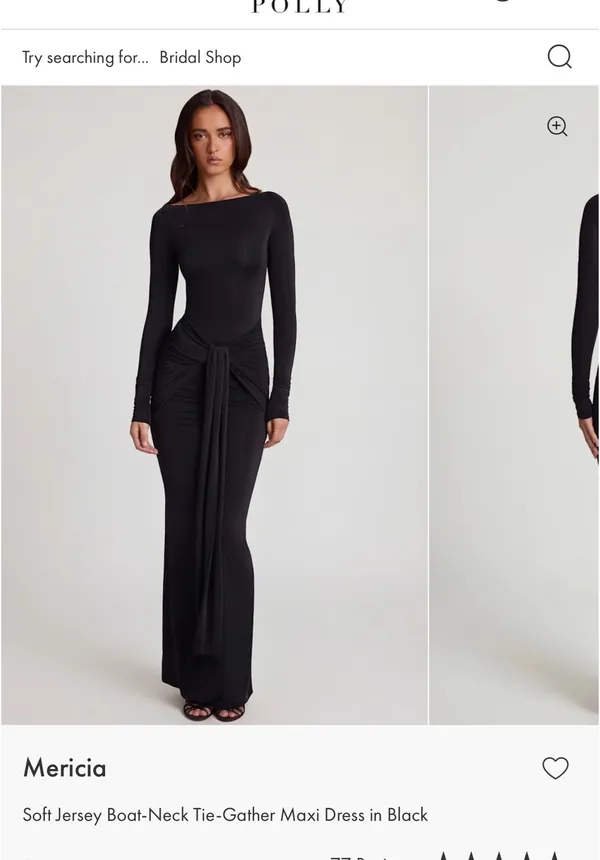 Oh Polly black maxi dress - Image 2