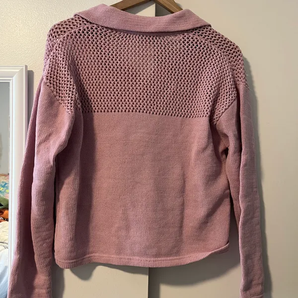 ZARA Pink Knit Sweater - Image 5