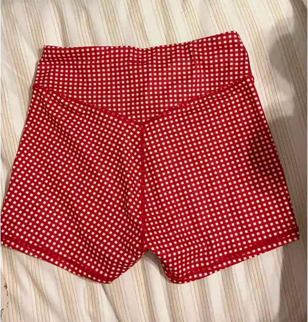 Red Gingham Workout Set | Size Medium | New With Tags - Image 4
