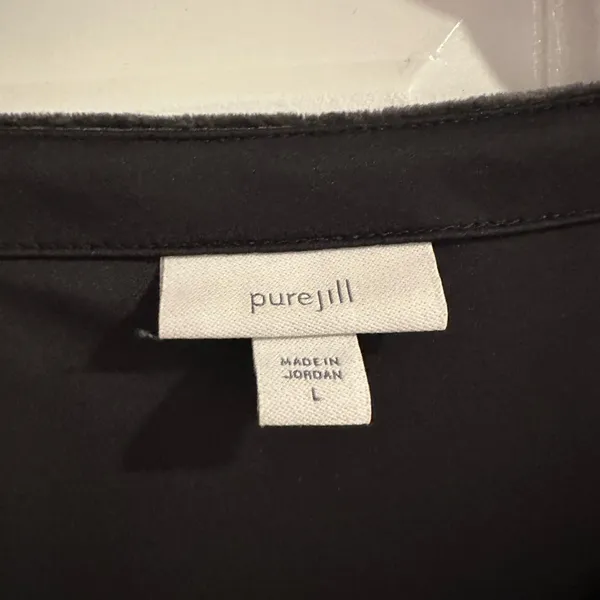 J.Jill purejill Elegant Gray Velvet Dress - Image 3