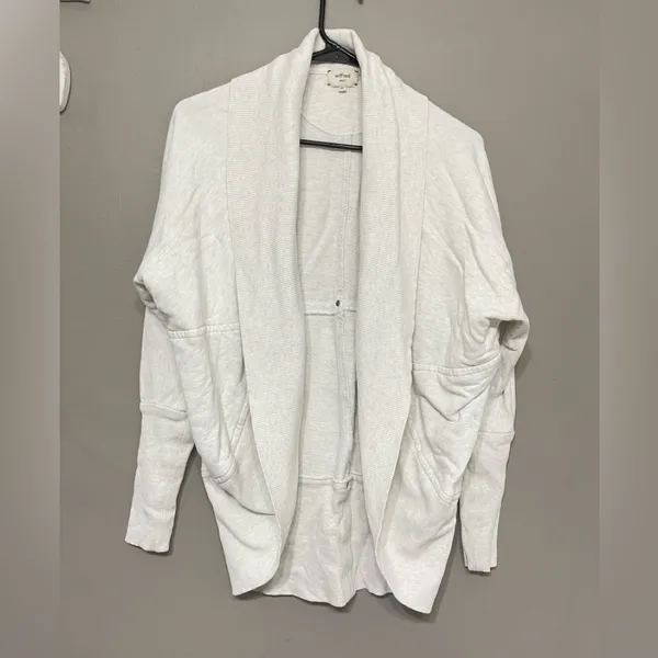 ARITZIA WILFRED Diderot Cardigan in Cream/Grey Size Small‎ - Image 4