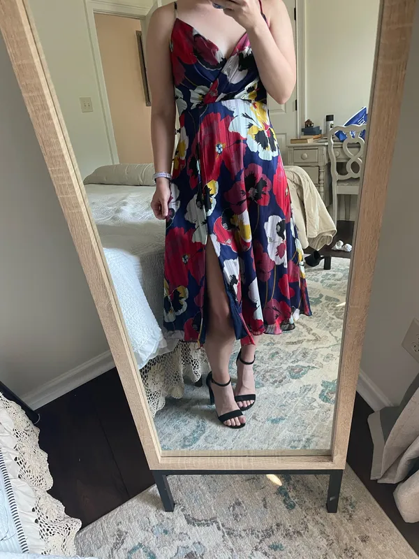 Lulus Floral Midi Dress - Image 5