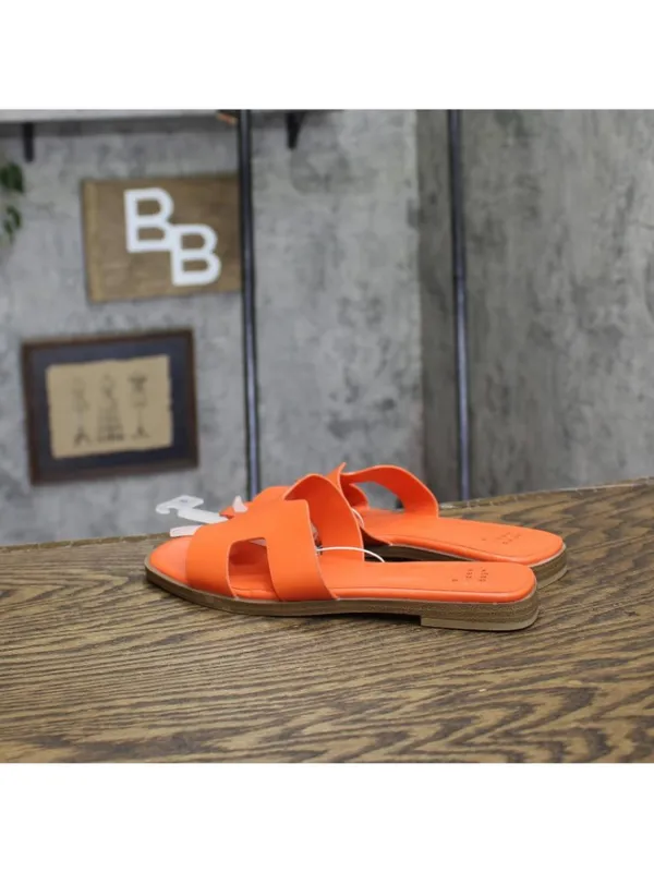 A New Day Nina H-Band Slide Sandals 92244961 Orange 6M - Image 2