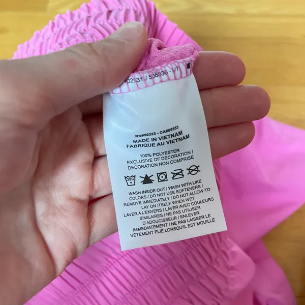 Nike Dri-FIT Pink Wide Leg Track Pants M - Image 6