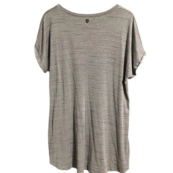 KÜHL Gray V Neck Short Sleeve Performance Tee Shirt XL - Image 7