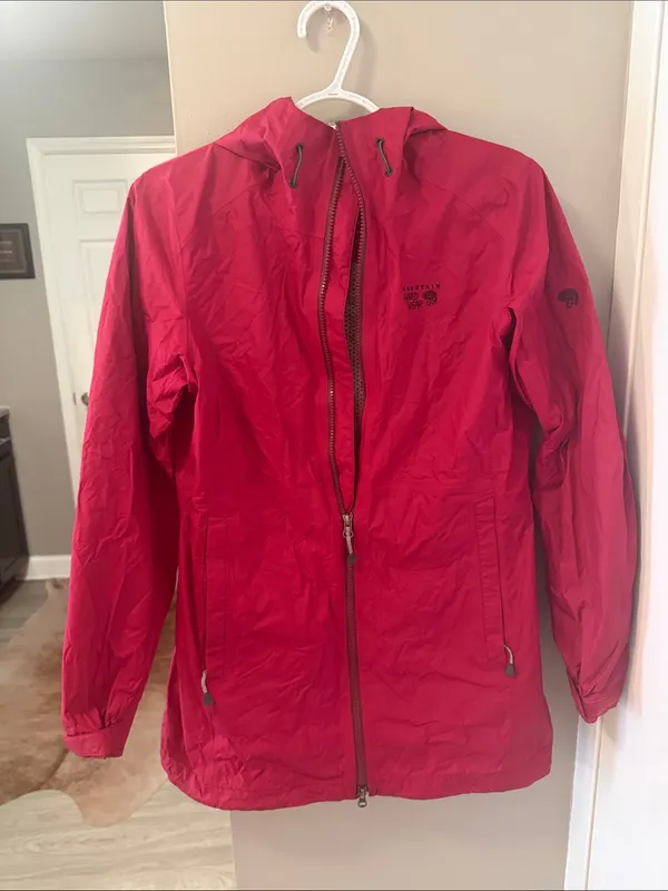 Mountain Hardwear Waterproof Hooded Jacket - Magenta / Pink S - Image 3