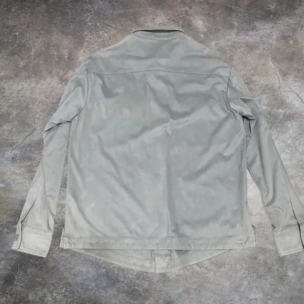 ZARA Oversized Faux Leather Button Down - Image 5