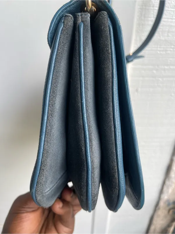 Sea by Chloe Hana Blue Suede Crossbody bag - Image 6