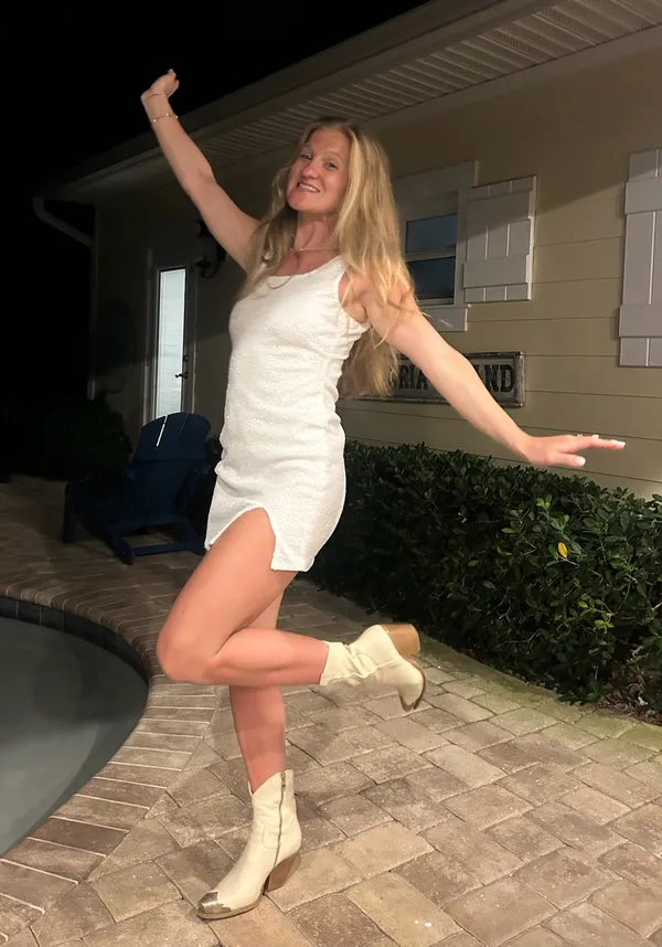 White Sequin dress - Image 5