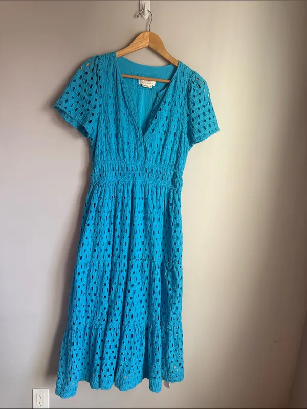 Anthropologie Somerset Maxi Dress Eyelet Edition Medium - Image 2