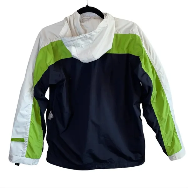 SIMS Snowboard RIB 10K Zone 2 XS Hooded Ski Snow Winter Coat‎ Black White Green - Image 5