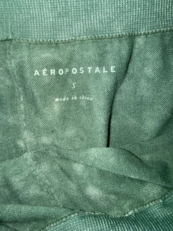 Aeropostale Seamless Acid Wash Biker Shorts Green Size Small - Image 3