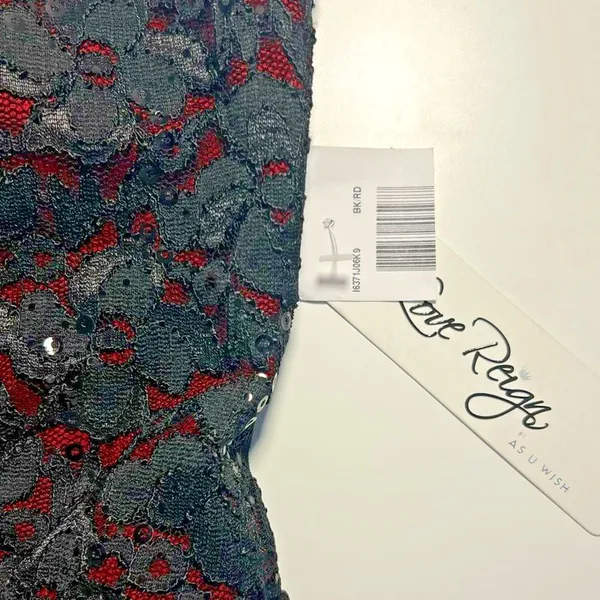Love Reign Womens Lace Overlay Whimsigoth Dress Sz M HOCO Cocktail Fairy Grunge - Image 6