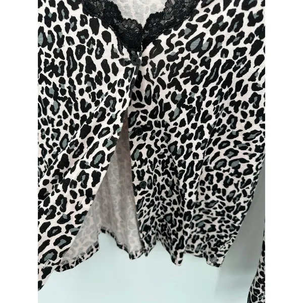 Victoria's Secret Cardigan Size S Pink Black‎ Cheetah Mean Girls Y2K Preppy - Image 4