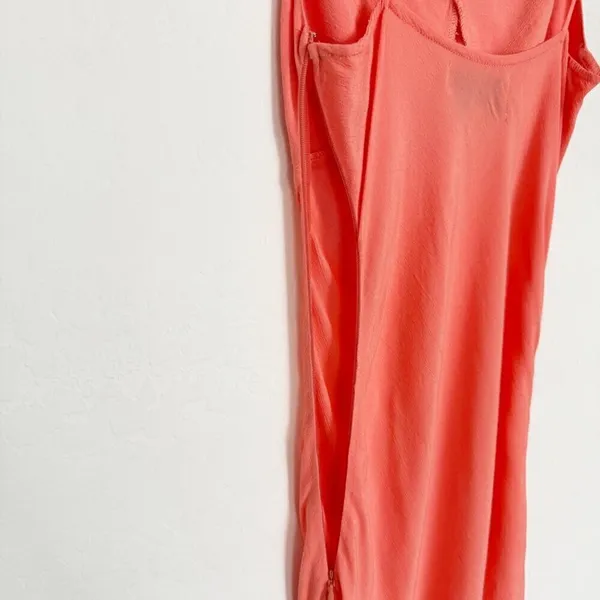 Cleobella Becket Dress Size‎ XS Coral Pink V Neck Slip Maxi Euro Summer Resort - Image 6