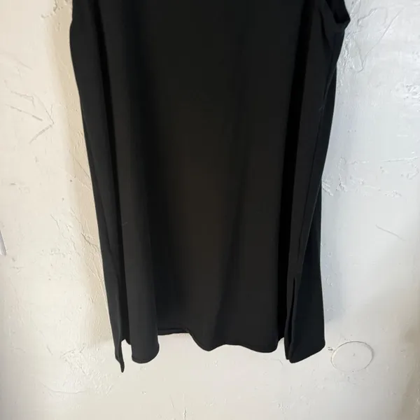 Garnet Hill Black‎ Sleeveless Turtleneck Dress Size S Tencel Lyocell Spandex - Image 3