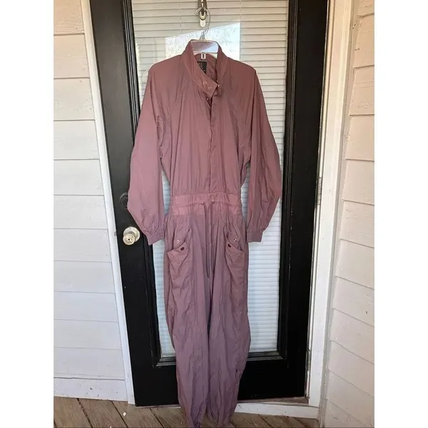 Alicia Keys + Athleta Open Back Utility Lightweight Jumpsuit Brown Size 10 - Image 4