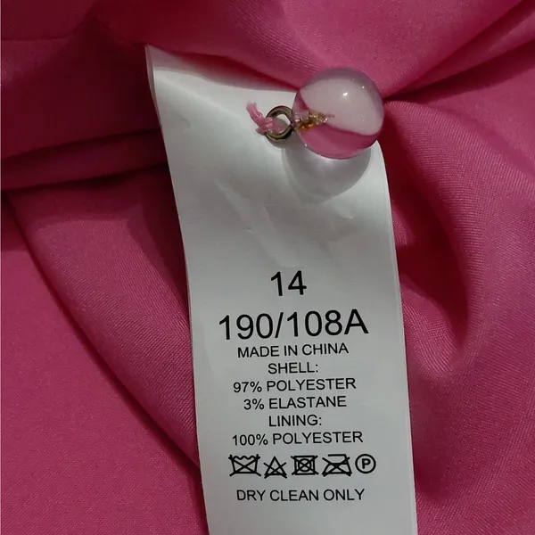 Kate Spade Womens Dress Size 14 Pink Cherry Print Coquette Cottagecore Office - Image 9