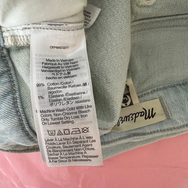 NEW Madewell The Curvy Perfect Vintage Jean Chesthunt Wash Blue High Waist US 28 - Image 11