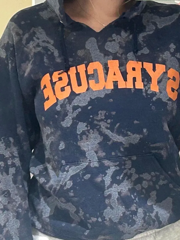 Vintage Syracuse hoodie Blue - Image 2
