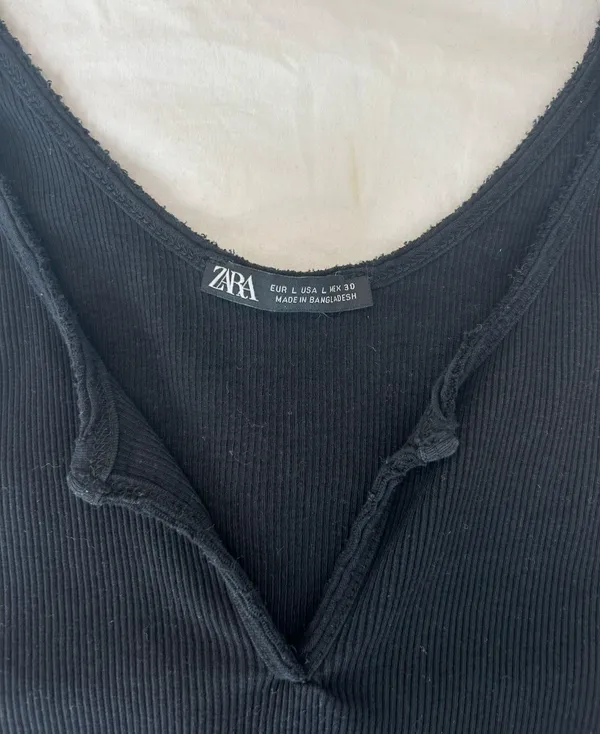 Zara Black Tank Top - Image 2