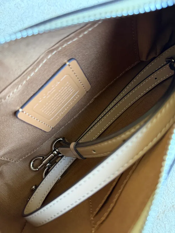 Coach Teri Shoulder Bag Taupe Sand - Image 4