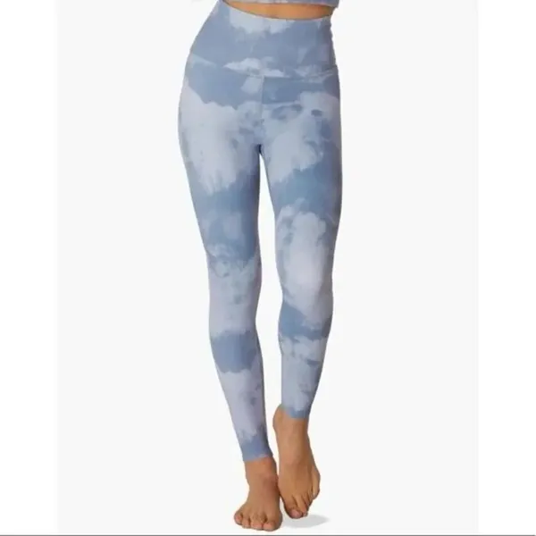 ✨Beyond Yoga Olympus High Waisted Midi Tie Dye Blue Sz M Leggings✨ - Image 4
