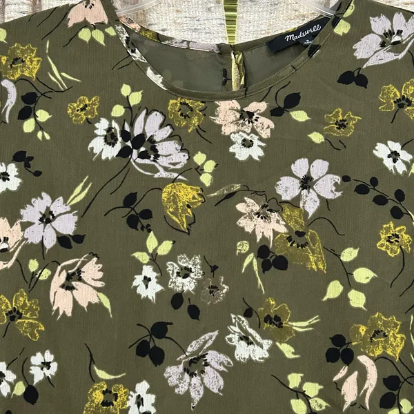 Madewell Georgette Peplum Blouse  - Image 2