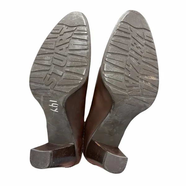 Stuart Weitzman Brown Leather Woven Boots - Image 6