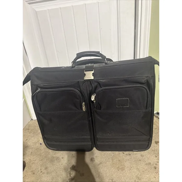 Dakota by Tumi Black Ballistic Nylon 23" Wheeled Rolling Garment Bag Luggage - Image 3