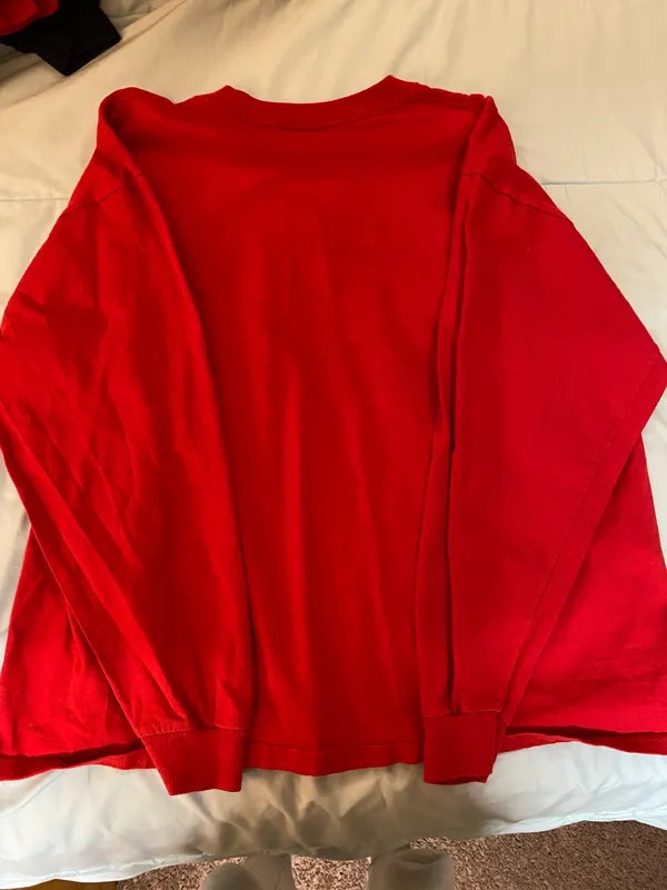 Delta Magnum Weight Red Long Sleeve Texas Tech Shirt - Image 3