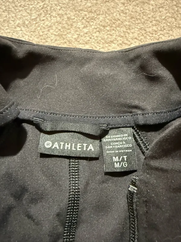Athleta Full-Zip Jacket Black - Image 3