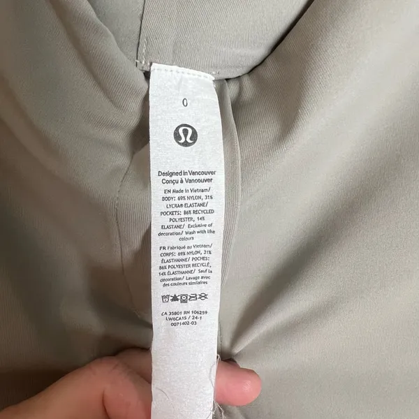 LULULEMON- Smooth Fit Pull-On High-Rise Cropped Pant Riverstone Casual Travel - Image 6