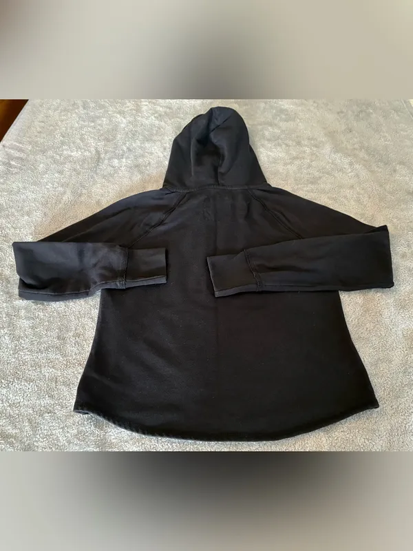 Women’s Aeropostale Black Hoodie with Pink NYC Logo Size Large - Image 4