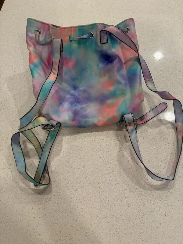 Tye dye drawstring backpack Multiple - Image 4