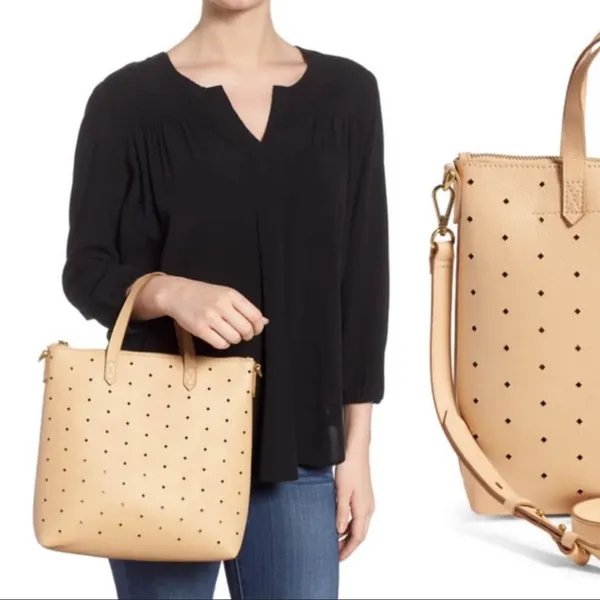 Madewell Mini Transport Perforated Leather Crossbody Bag - Image 2