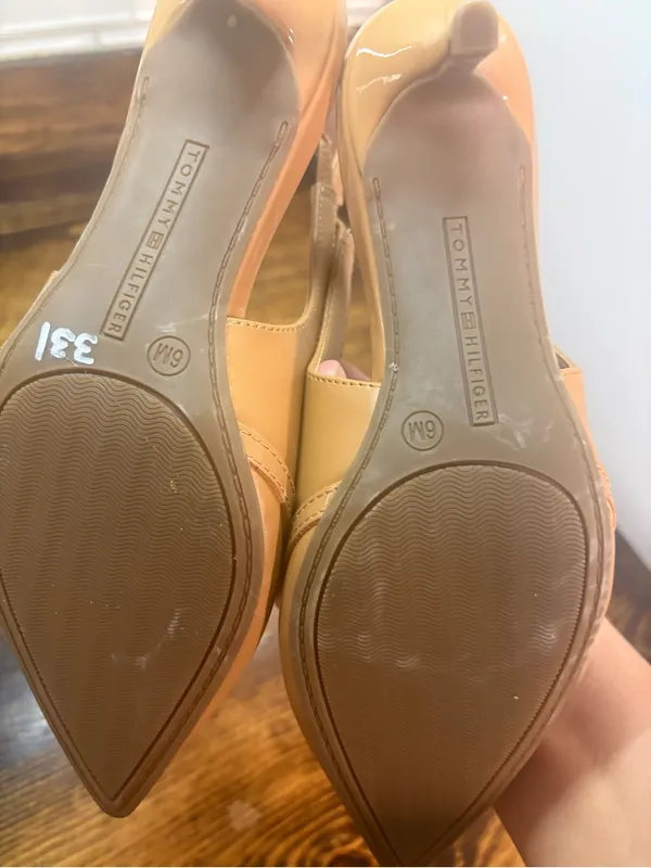 Tommy Hilfiger tan sling back heels size 6 - Image 6