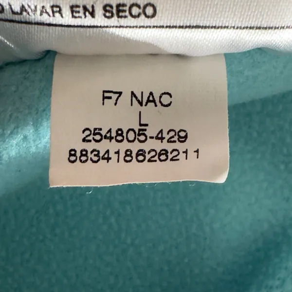 2062 | Nike Fit Dry Womens L Aqua Mock Neck Long Sleeve Athletic Top 254805 - Image 7