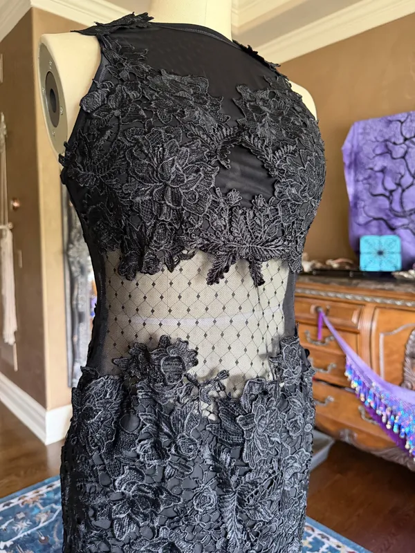 Lace Dress Black Size M - Image 3